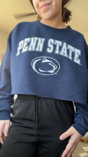 Amazon Cropped Penn State Crewneck thumbnail 2