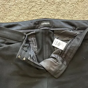Express Black Boot Cut Flare Pants with Smooth Finish thumbnail 2