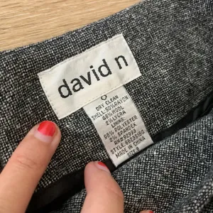 Wool Blend Trousers Gray Size 8 thumbnail 4