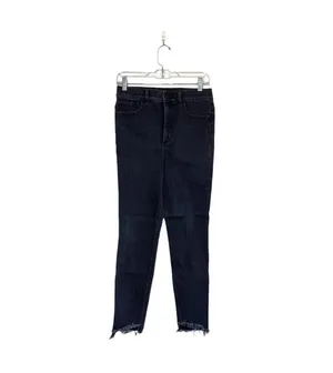 Express Perfect Denim Charcoal Black High Rise Ankle Skinny thumbnail 2