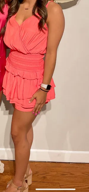 DO+BE Boutique Coral Romper thumbnail 1