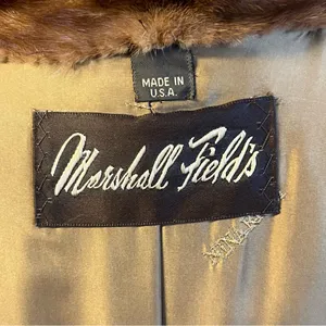 Vintage Nina Ricci Natural Female Let Out Mink Fur Coat Size M Genuine Womens thumbnail 16