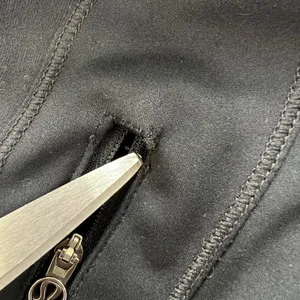 Lululemon Athletica Stay on‎ Course Black Zip Up Jacket Long Sleeves Thumbholes thumbnail 4