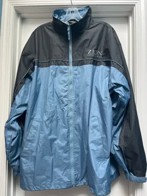 Blue Windbreaker Jacket Zion National Park thumbnail 1