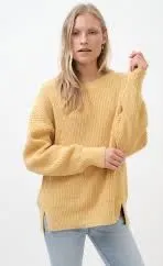 Aeropostale Mustard Yellow Sweater Knit thumbnail 1