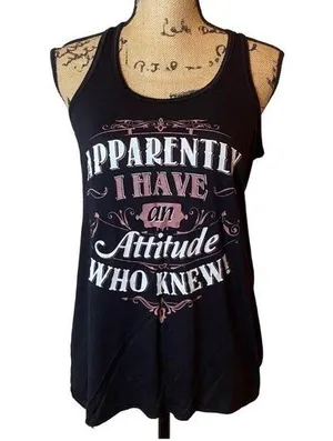 Bella Canvas Ladies black racer back tank, size M thumbnail 1