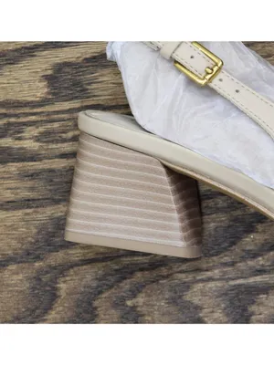 Franco Sarto Pump Faux Leather Woven Alabaster Off White MISMATCH (7.5M/8M) thumbnail 9