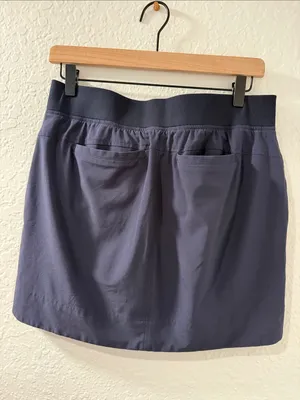 ATHLETA Navy Blue Athletic Skort w Mesh Shorts Size 6 thumbnail 7
