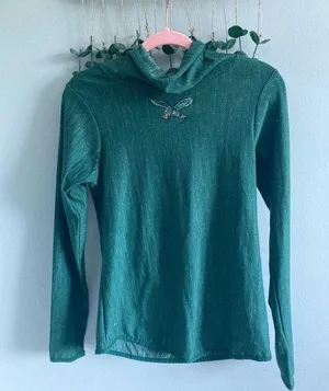Antigua Long Sleeve Philadelphia Eagles Long Sleeve Turtle Neck top thumbnail 1