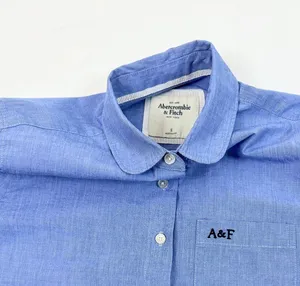 Vintage Y2K Abercrombie & Fitch Button Down Oxford Shirt - Blue Chambray - S thumbnail 3