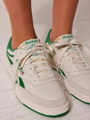 Reebok Club C Revenge Vintage Sneakers in Chalk and Glen Green Women's 8.5 thumbnail 2