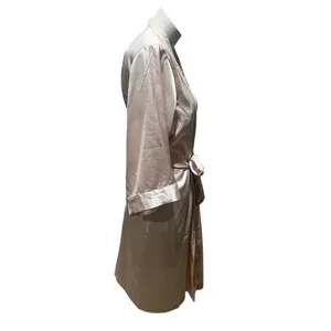 Luxury Silky Satin 'Mother of the Bride' Robe Pink L/XL 3/4 Sleeve Tie Closure thumbnail 2