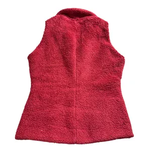 Patagonia Reversible Los Lobos Vest Women Medium Burgundy Fleece Puffer Gorpcore thumbnail 6