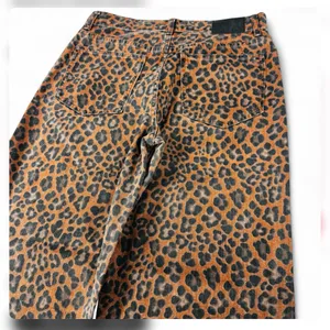 Madewell Leopard Print Low Slung Baggy Jeans NWT Size27 Sold Out Statement Jeans thumbnail 5