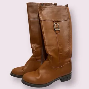 Liz Claiborne Camel Brown Roundup Riding Boots 6 thumbnail 1