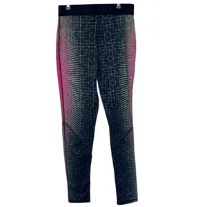 Nike Pro Women's Leggings‎ Dri Fit Compression Graphic Workout Pink Black Medium thumbnail 7