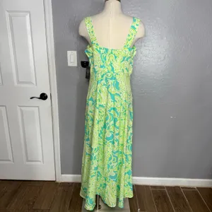 Vince Camuto Paisley Maxi Sundress, Lime Press, L thumbnail 2
