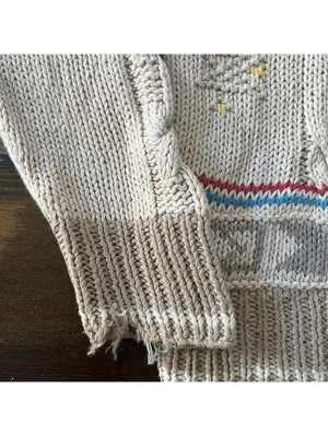 Vintage Woolrich Southwestern Cottagecore Cable Knit Sweater Size Medium 🤎 thumbnail 3