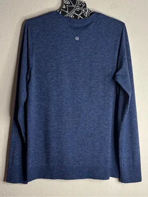 Lululemon Swiftly Breathe Long Sleeve Water Drop / Night size 8 thumbnail 3