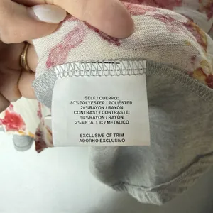 Altar'd State Floral Chiffon Shirt with Pocket Women's Size L thumbnail 6