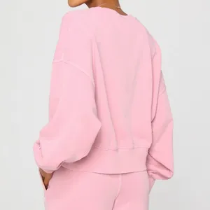 Fabletics Year Round Terry Crewneck Sweatshirt in Soft Pink Size XL NWT thumbnail 3