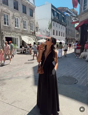 Zara Elegant Black Evening maxi flowy Dress gown party cocktail formal thumbnail 3