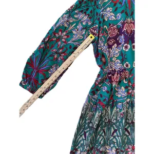 Ulla‎ Popken Von Landen Size 16/18 Midi Dress Curvy Patch Print Long Sleeve Plus thumbnail 6