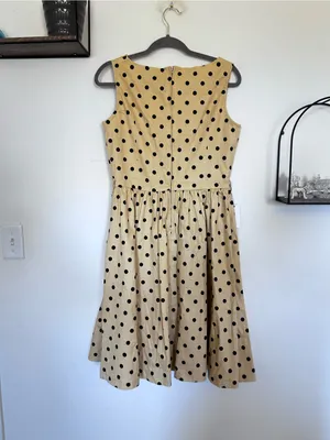 Lindy Boo Polka Dot Sleeveless A-line Retro Vintage Inspired Dress Size Medium thumbnail 2