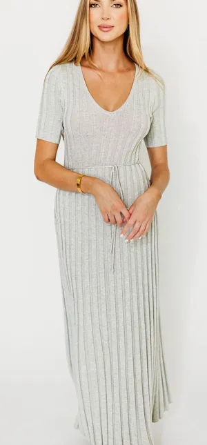 NWT Worth collective Oakley Knit Dress size XL gray ribbed new bump friendly thumbnail 1