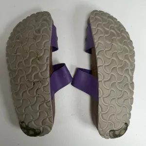 Birkenstock Betula 39 Sandals Purple Slide Two Strap Cork Footbed Adjustable Comfort Shoes thumbnail 11
