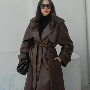 Chocolate Brown Trench Coat thumbnail 16