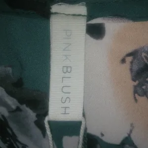 PinkBlush M Forest Green Floral Duster thumbnail 3
