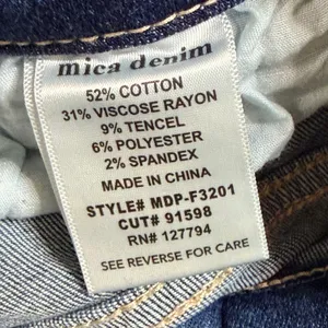 Mica Denim High Rise Flare Jeans Dark Wash Navy Size 29 MDP-F3201 NEW thumbnail 6