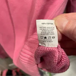 Cute cotton candy pinky american flag Simply Southern chunky sweater USA ‘Merica thumbnail 6