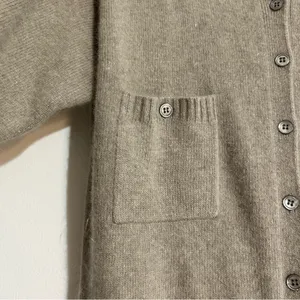 Vintage J.H. Collectibles Lambswool Angora Button Down Sweater Dress Neutral thumbnail 5
