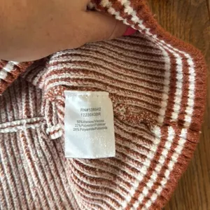 Ontwelfth puff sleeve striped short sleeve knit top M thumbnail 6