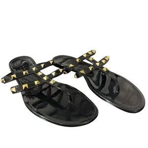 Nicole Miller black jelly studded sandals size 6 thumbnail 7