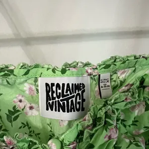 Reclaimed Vintage - ASOS Green Two Piece Floral Skirt Set thumbnail 3
