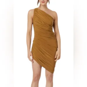 NORMA KAMALI Diana one-shoulder jersey Minidress MOCHA thumbnail 5