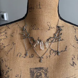 Crystal Antler Necklace thumbnail 4