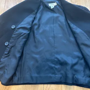 J. Crew Black Wool Double Breasted Peacoat‎ Jacket Lined Size 4 READ Office thumbnail 10