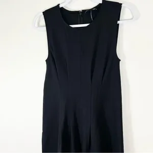 J. Crew Nadia Dress in Ponte Black Seamed Darted Size Small Office Spring thumbnail 12