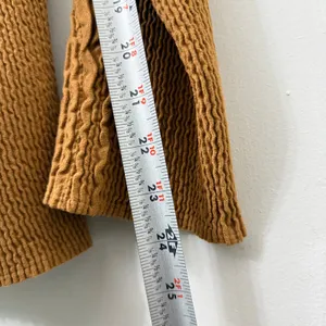 Flair M Textured Blazer‎ Jacket Brown Knit Career Office Shoulder Pads Retro 70s thumbnail 8