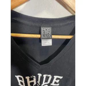 Modern Lux T-Shirt Womens Small Black Bride Tribe Graphic V-Neck Bachelorette thumbnail 3