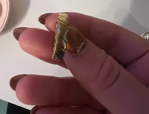 Gold twisted ring #twistedring #jewelry thumbnail 1