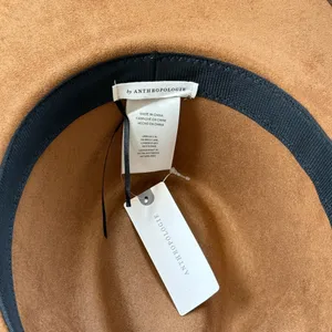 NEW Anthropologie Faux Suede Rancher Hat Honey Brown Cowgirl Western Wide Brim thumbnail 5