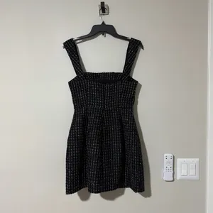 NWT ELLIATT Galadirel Check Tweed Minidress Black Size Small thumbnail 6