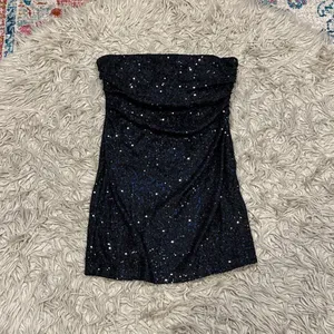 Abound sparkly sequin strapless mini dress size large thumbnail 2