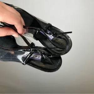 Priori | VTG Vintage Elegant Black Patent Leather High‎ Heels 9.5 thumbnail 4