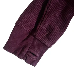 Pressbox Virginia Tech Hokies Corded Ribbed Sweatshirt Maroon Thumbhole Size M thumbnail 4